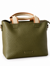 Lade das Bild in den Galerie-Viewer, Kunstledertasche mit Kosmetiktasche & Schulterriemen – Vintage Style