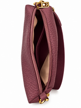 Load image into Gallery viewer, Große Shopper-Tasche mit Innentasche & Mini-Täschchen – Aubergine