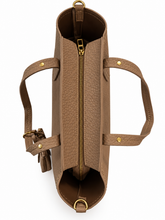 Lade das Bild in den Galerie-Viewer, Große Shopper-Tasche mit Innentasche & Mini-Täschchen – Camel
