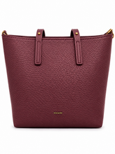 Load image into Gallery viewer, Große Shopper-Tasche mit Innentasche & Mini-Täschchen – Aubergine