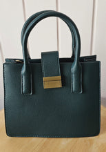 Lade das Bild in den Galerie-Viewer, Elegante Handtasche – Taupe & Petrol – strukturiertes Kunstleder, modern & vielseitig