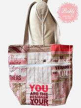 Lade das Bild in den Galerie-Viewer, Tragetasche, Shopper XXL "Designer" mit integrierter herausnehmbarer Kosmetiktasche