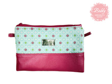 Lade das Bild in den Galerie-Viewer, Kosmetiktasche/Kosmetikbeutel aus beschichtetem Stoff und Kunstleder