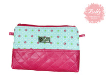 Lade das Bild in den Galerie-Viewer, Kosmetiktasche/Kosmetikbeutel aus beschichtetem Stoff und Kunstleder