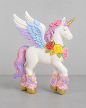 Charger l'image dans la galerie, El unicornio – Einhorn Gipsfigur zum Bemalen | Kreativset mit 1 Figur, 2 Pinseln &amp; 6 Farben
