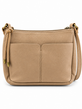 Load image into Gallery viewer, Kompakte Crossbody – kleine Schultertasche mit Zip-Top &amp; Frontfach (ca. 24×17×6 cm) – mehrere Farben
