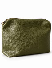 Lade das Bild in den Galerie-Viewer, Kunstledertasche mit Kosmetiktasche &amp; Schulterriemen – Vintage Style
