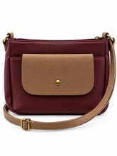 Load image into Gallery viewer, Kompakte Crossbody – kleine Schultertasche mit Zip-Top &amp; Frontfach (ca. 24×17×6 cm) – mehrere Farben
