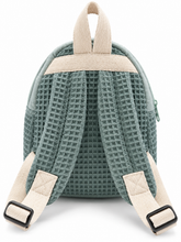 Cargar imagen en el visor de la galería, Handgemachter Kinderrucksack mit Katzenmotiv – Mintgrün
