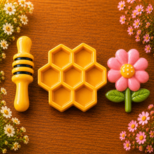 Lade das Bild in den Galerie-Viewer, Gipsfiguren Bastelset Bienenwelt - La colmena | Als fertiges 3er-Set | Auf Wunsch personalisierbar
