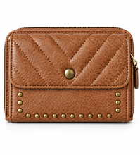 Cargar imagen en el visor de la galería, Geldbeutel Damen – Creme / Taupe / Dunkeltaupe / Camel/ Schwarz – kompakt, elegant, Magnetverschluss &amp; extra Fächer
