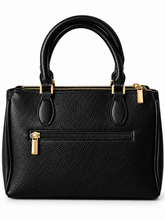 Cargar imagen en el visor de la galería, Elegante Handtasche aus Kunstleder – Bordeaux/ Schwarz – 33×28×10 cm – Alltag &amp; Büro
