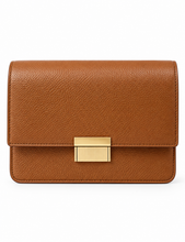 Load image into Gallery viewer, Elegante Crossbody-Tasche aus Kunstleder – kompakt &amp; stylisch – in Cognac – 16×20×9 cm
