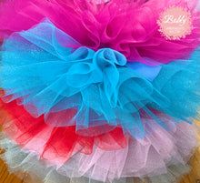 Lade das Bild in den Galerie-Viewer, Tüllrock, Tuturock, Tutu, Glitzerlook für Kinder und Babys, Geburtstagsparty, Ballerina, Fotoshooting, Verkleidung
